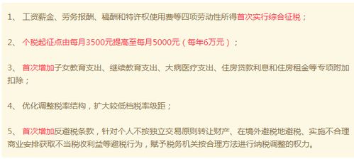 个税起征点3500元，影响、公平性与未来改革方向