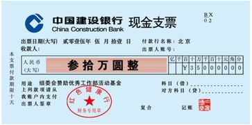 支票填写指南，如何正确填写支票以避免常见错误