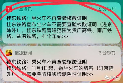 乘火车飞机不再查核酸？多地政策调整及出行指南