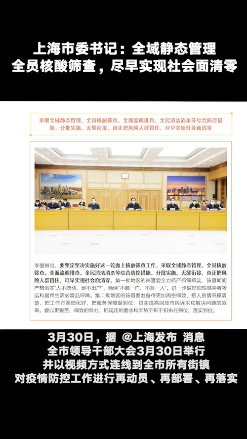 上海全域静态管理与全员核酸，理解、应对与未来展望