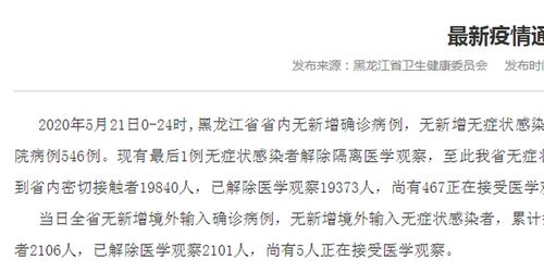 黑龙江省无症状感染者清零，疫情防控的胜利与未来挑战