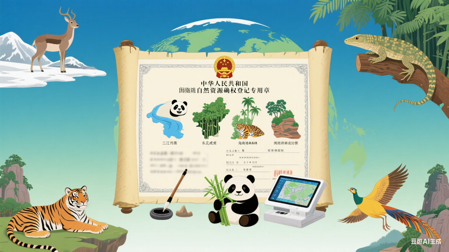 首批国家公园确权登记：夯实生态保护产权基石。