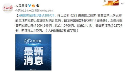 美国新冠肺炎疫情，超209万例背后的挑战与应对