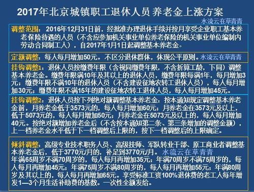北京退休金上调，政策解读、影响分析与未来展望